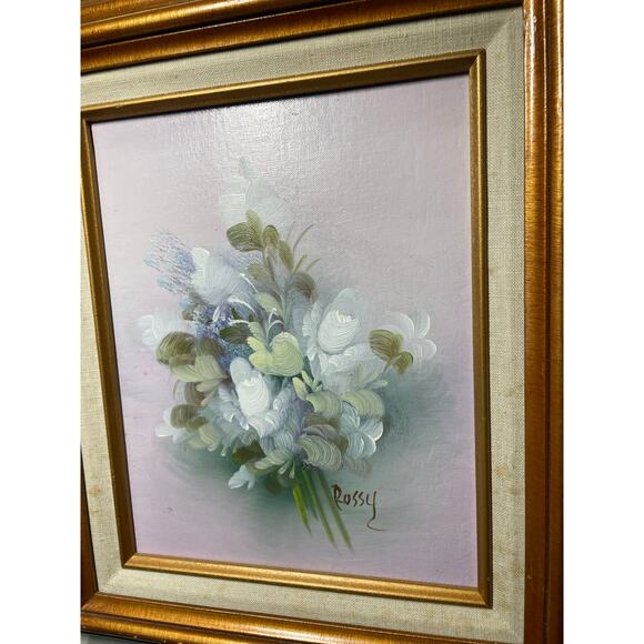 Rossy Vintage Original Floral Oil Painting - Picture 9 of 12